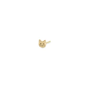 14k Itty Bitty Cat Stud