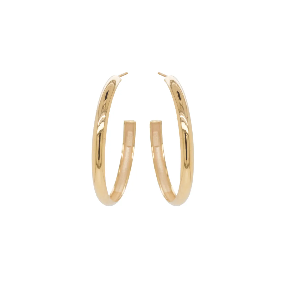 14k Large Chubby Hoops