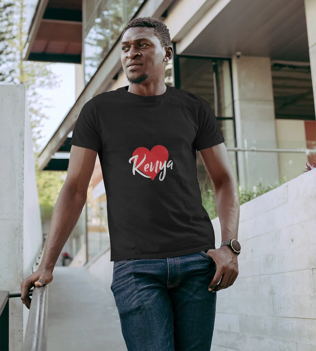 1sttheworld T-Shirt - I Love Kenya First Name T-Shirt Black A35