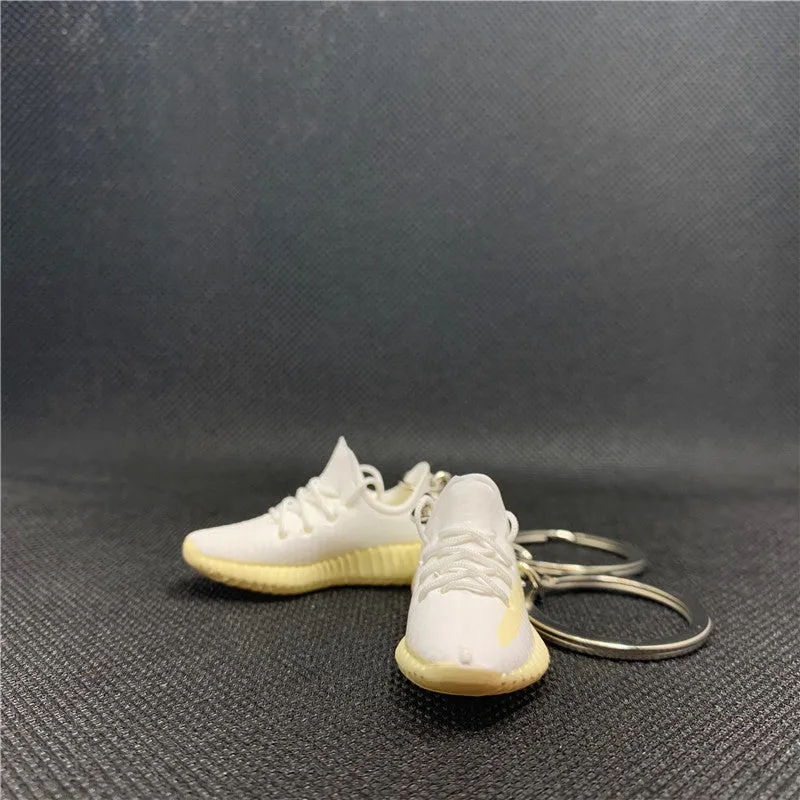 3d yzy frozen yellow sneaker kanye west shoe keychain for yzy 350 v2