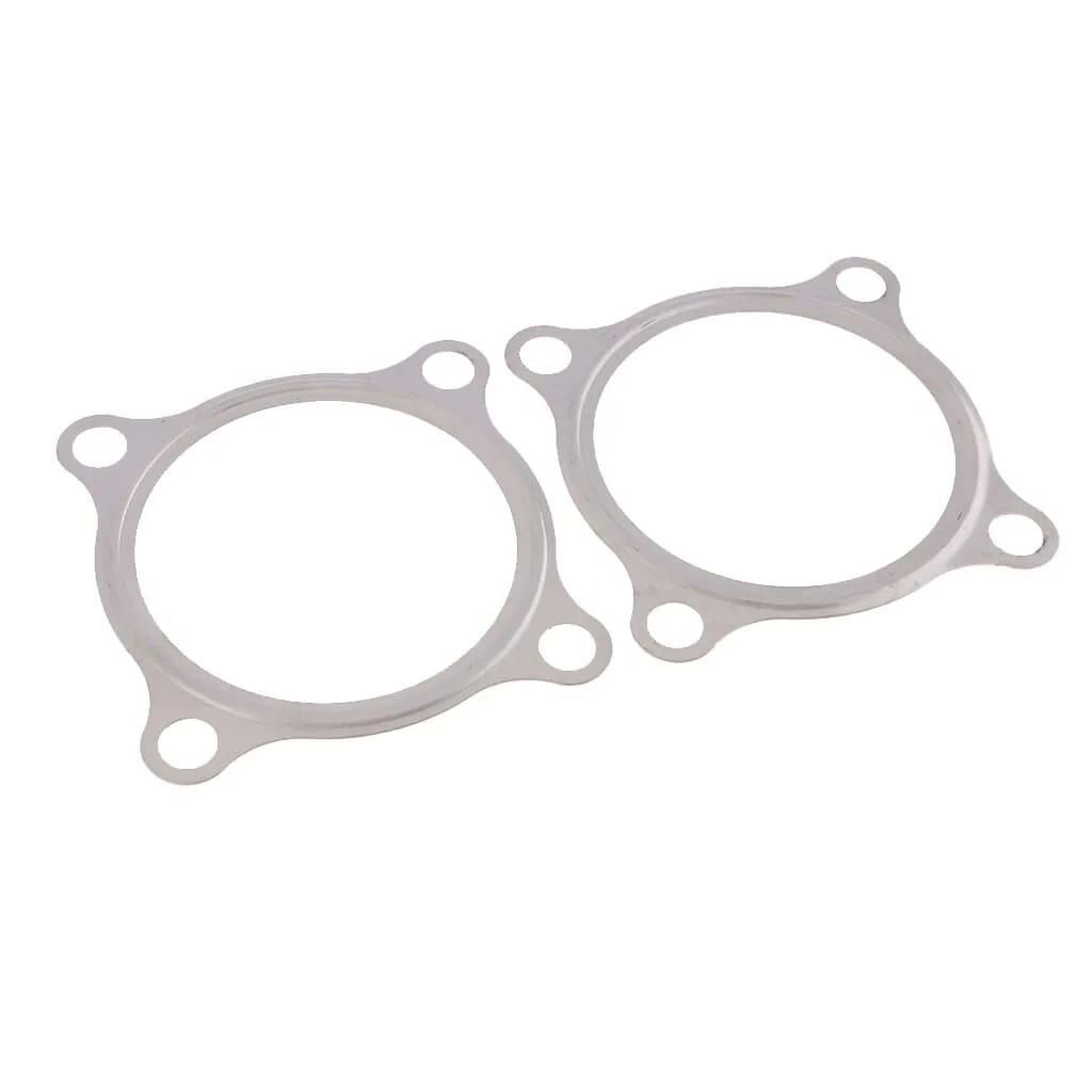 4 Bolt 3 Turbine Turbo Charger Exhaust Downpipe Adapter Flange Gasket 2PCS