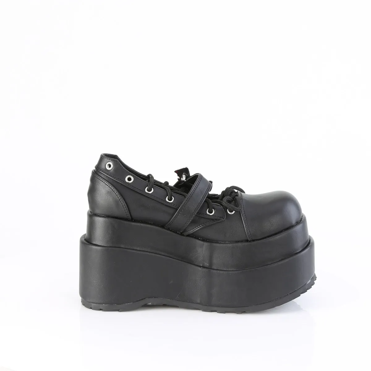 4 Inch Platform BEAR-23 Black Vegan Leather