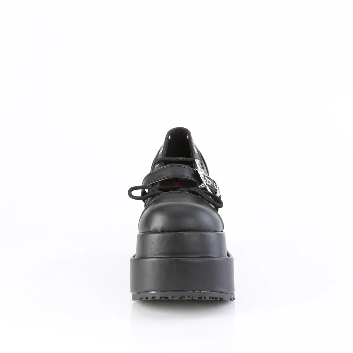 4 Inch Platform BEAR-23 Black Vegan Leather