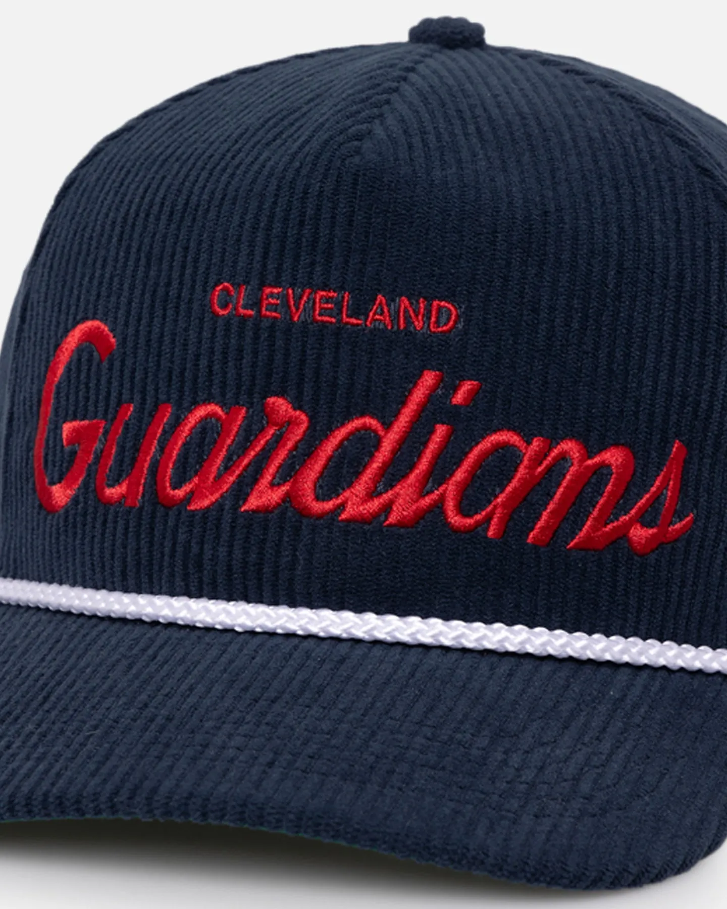 47 Brand Cleveland Guardians 'MLB Opening Day' Corduroy Crossrope Hitch Snapback Navy