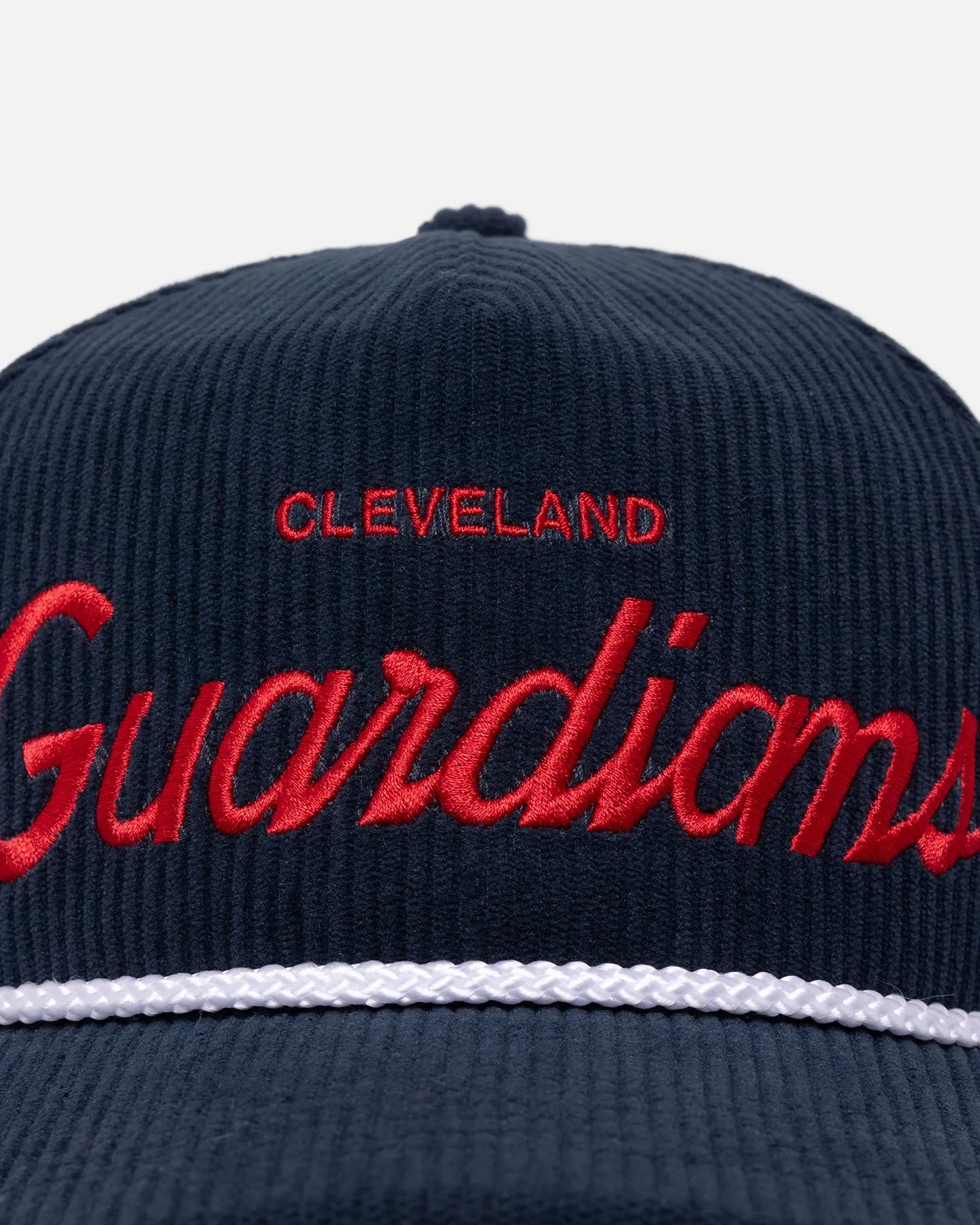 47 Brand Cleveland Guardians 'MLB Opening Day' Corduroy Crossrope Hitch Snapback Navy