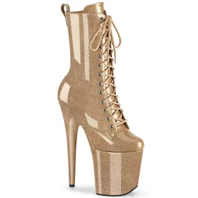 8 Inch Heel FLAMINGO-1040GP Gold Glitter