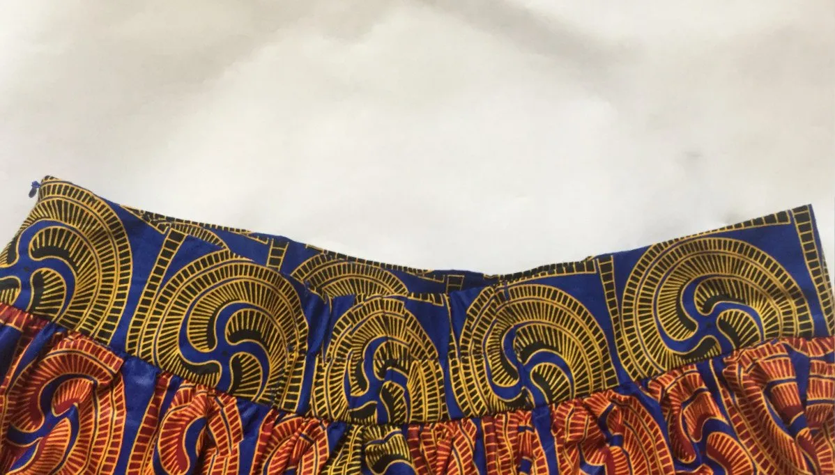 African Maxi Skirts - Swirls