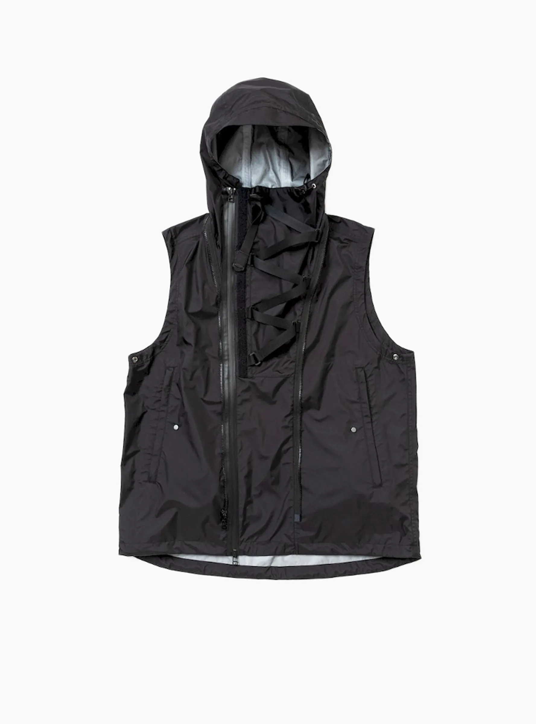 Air Circulation System Rain Jacket Off Black