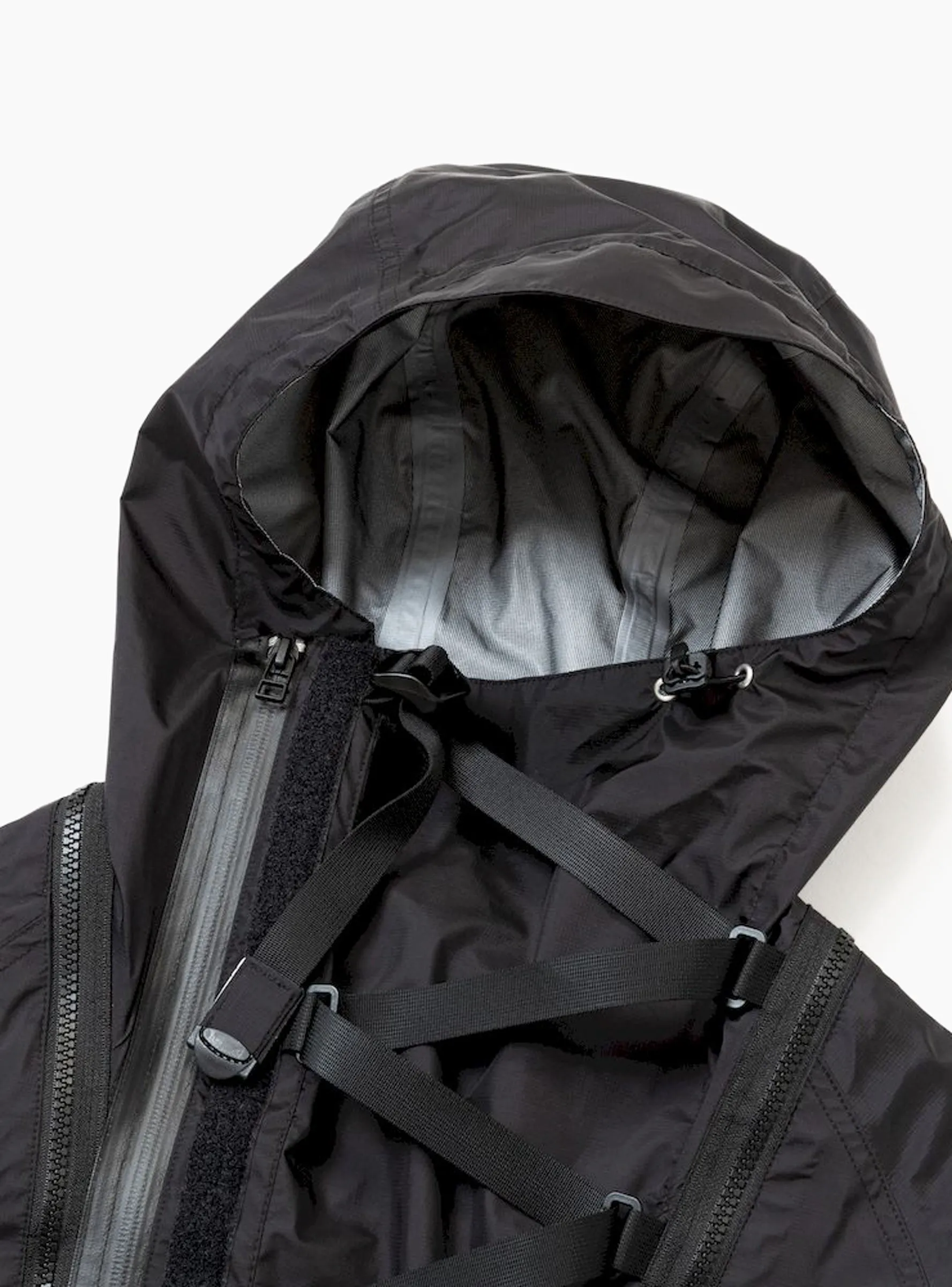 Air Circulation System Rain Jacket Off Black