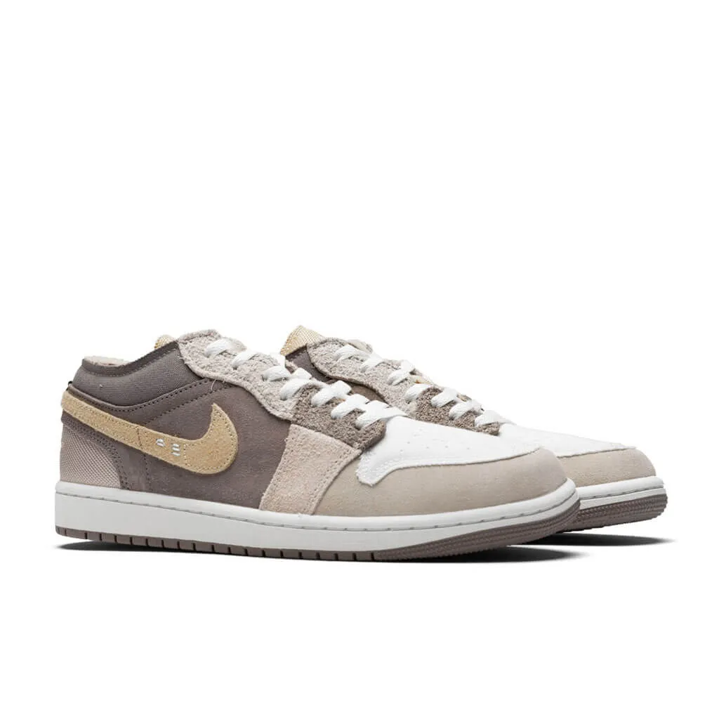 Air Jordan 1 Low SE Craft (GS) - Taupe Haze/Mint Foam/Celestial Gold