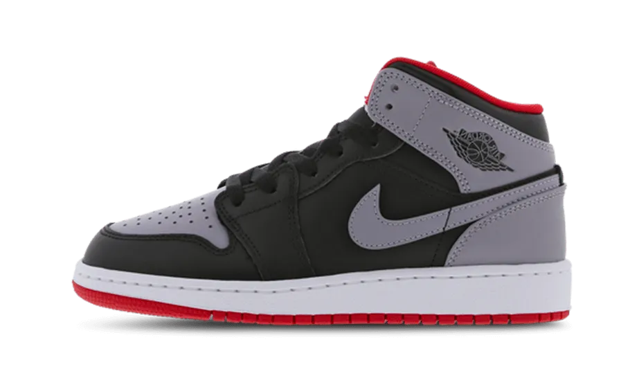 Air Jordan 1 Mid Cement Grey Red