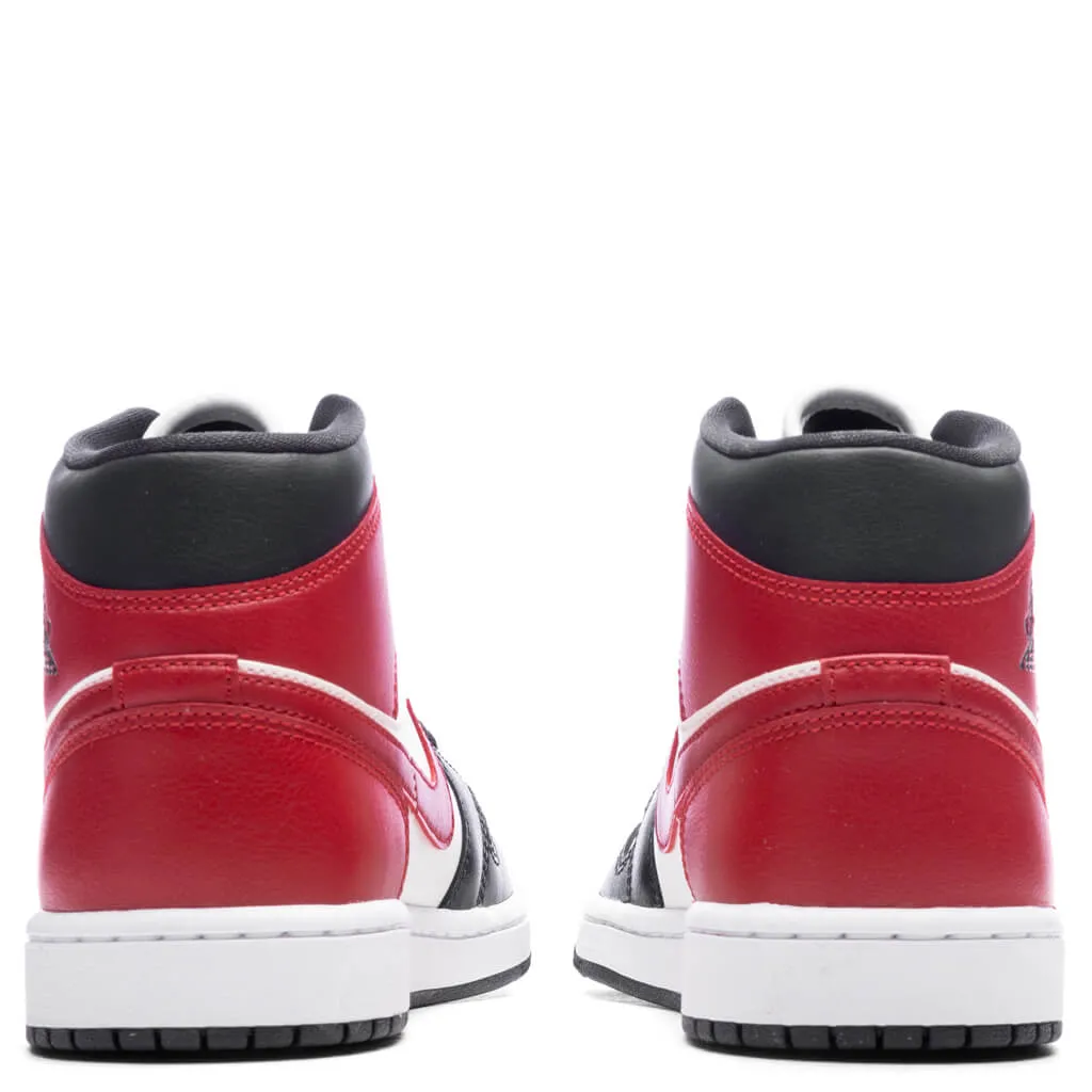 Air Jordan 1 Mid - Sail/Gym Red/Off Noir