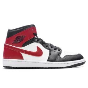 Air Jordan 1 Mid Women's - Sail/Gym Red/Off Noir