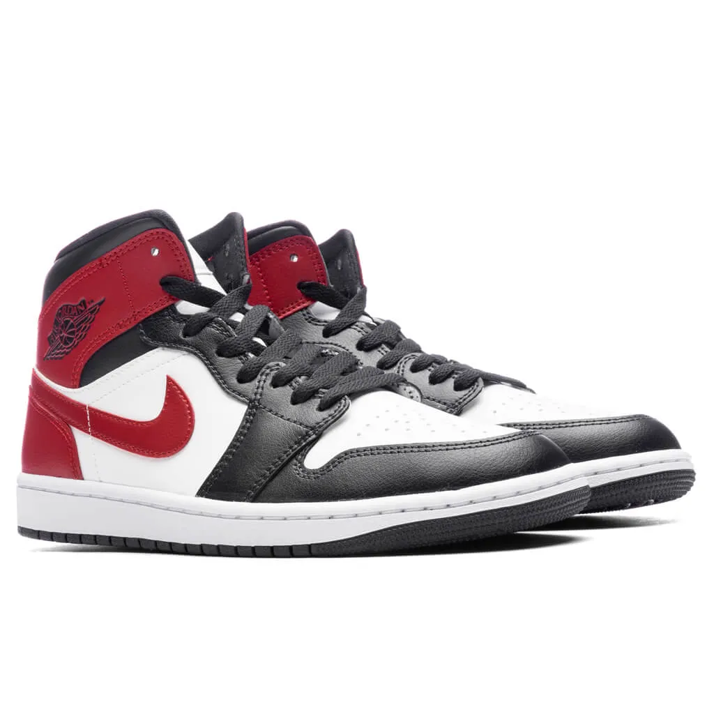 Air Jordan 1 Mid Women's - Sail/Gym Red/Off Noir