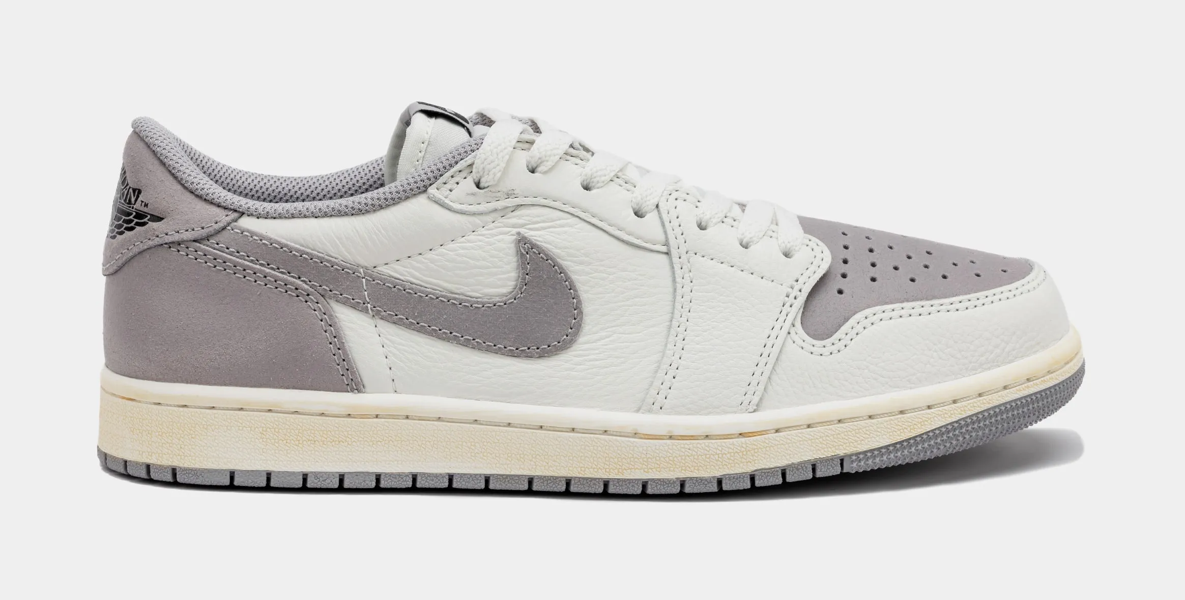 Air Jordan 1 Retro Low OG Atmosphere Grey Mens Lifestyle Shoes (Sail/Black/Atmosphere Grey)