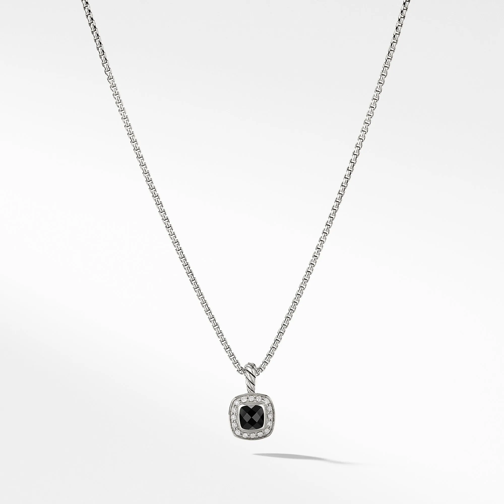 Albion Kids Necklace with Black Onyx and Diamonds, 4mm