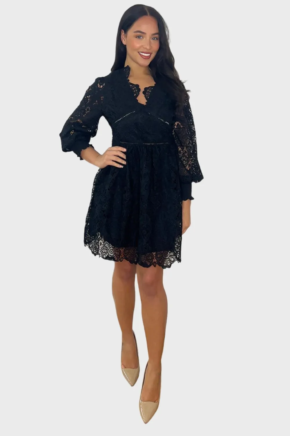 All Over Lace Occasion Dress