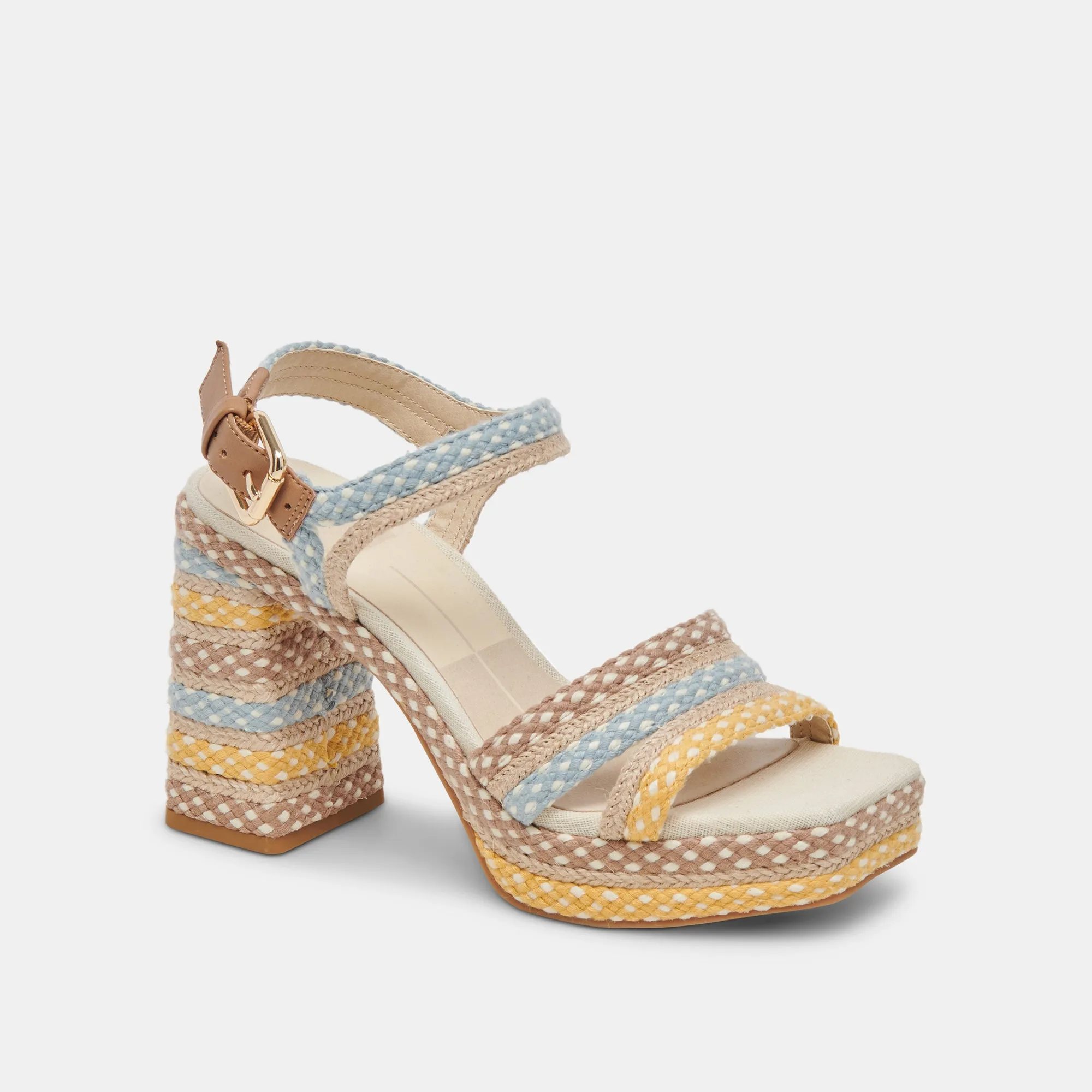 ARNELA HEELS CITRUS MULTI WOVEN