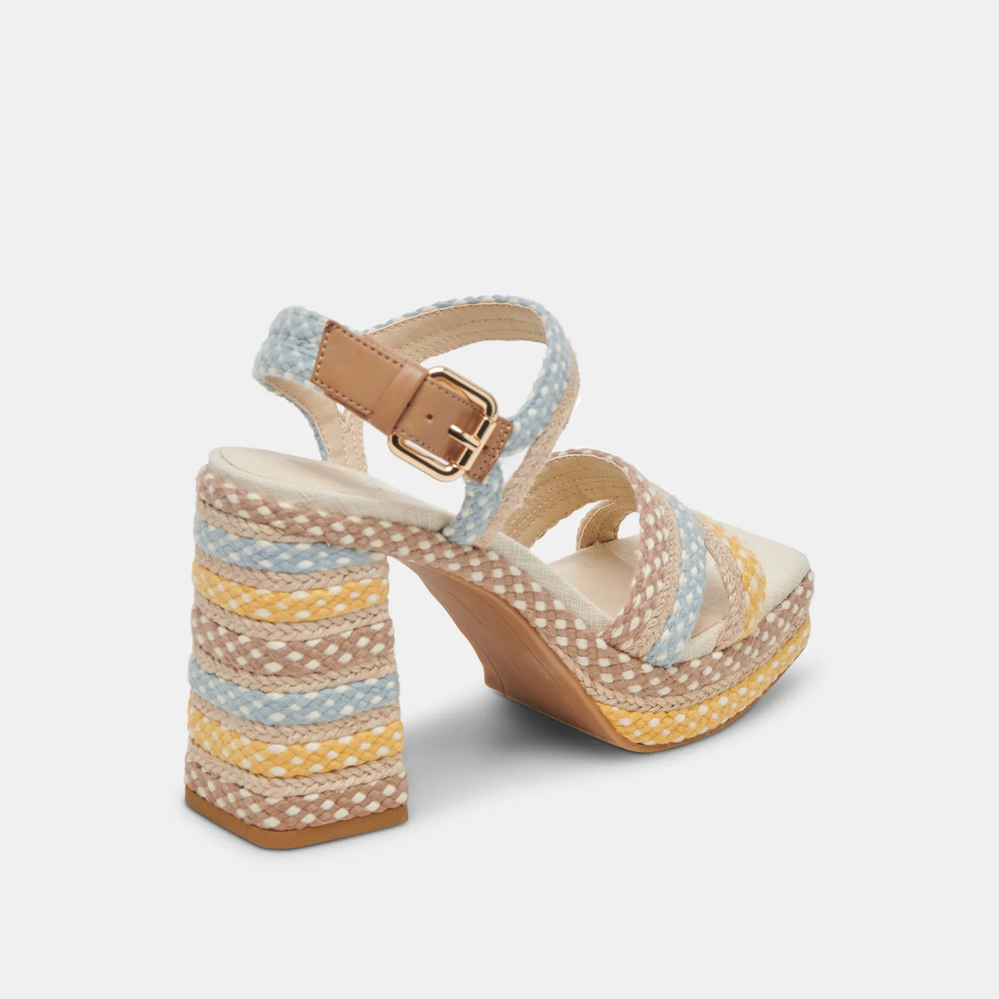 ARNELA HEELS CITRUS MULTI WOVEN