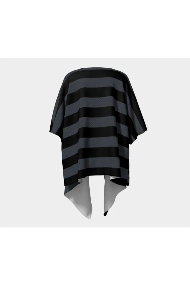 Aya Adinkra Striped Draped Kimono