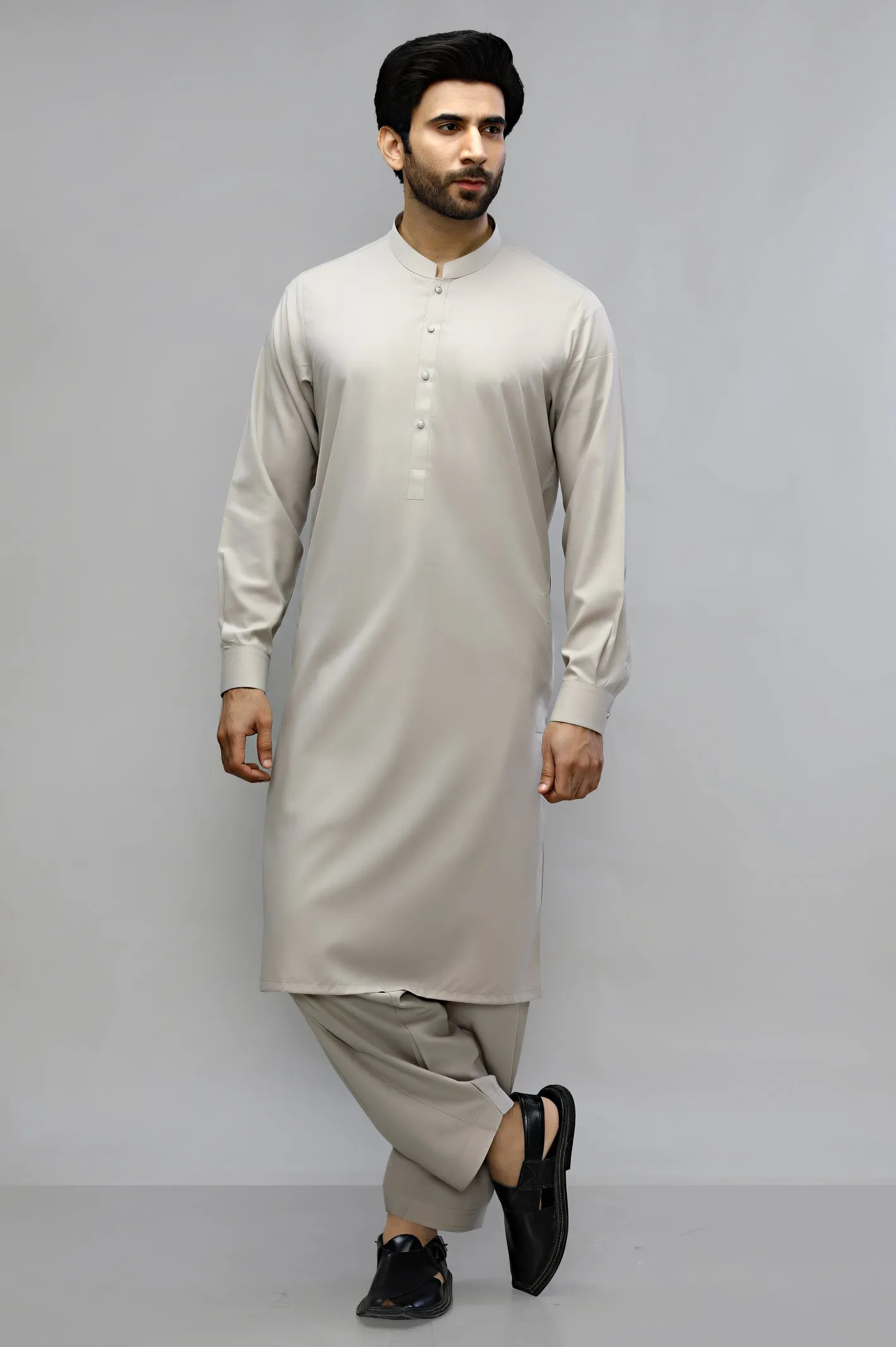 Beige Wash & Wear Shalwar Kameez