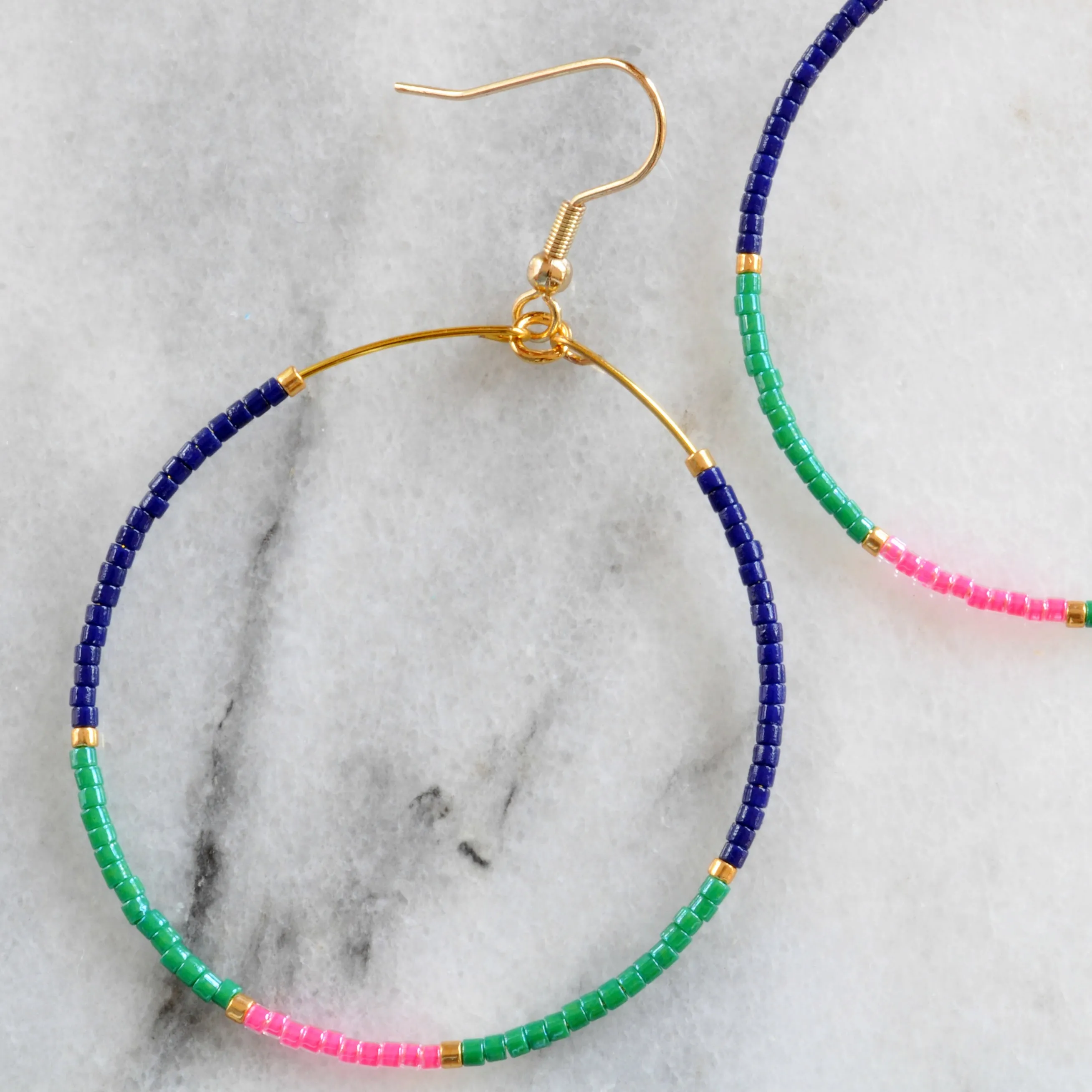 Big Beaded Hoops - PREP