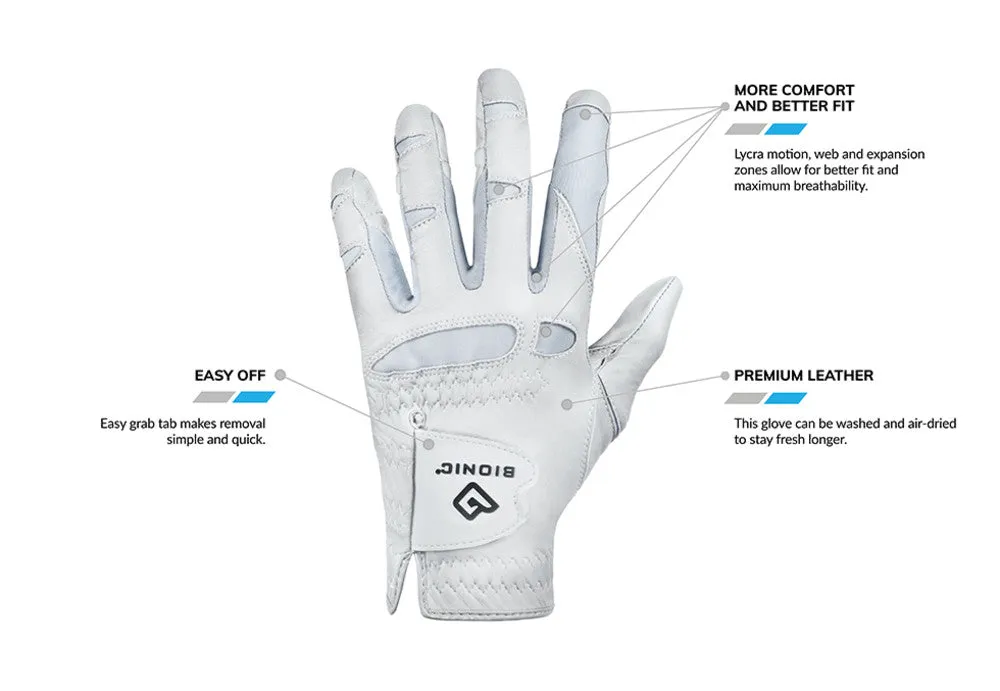 Bionic Golf Women's StableGrip 2.0 Glove - Periwinkle