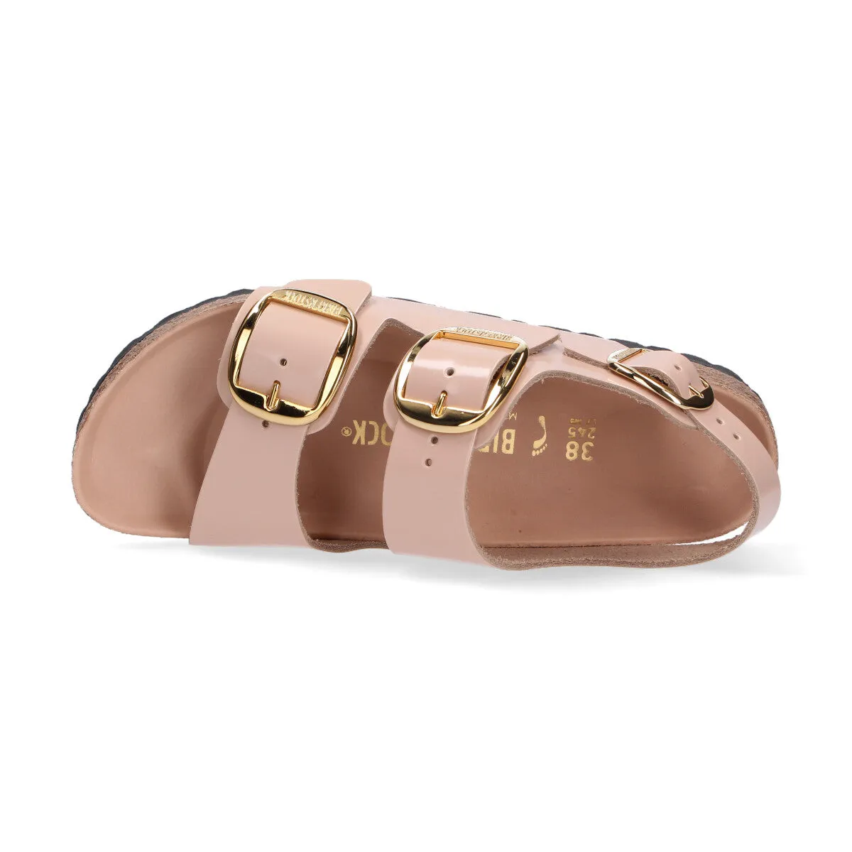 Birkenstock Milano pelle rosa nude lucida