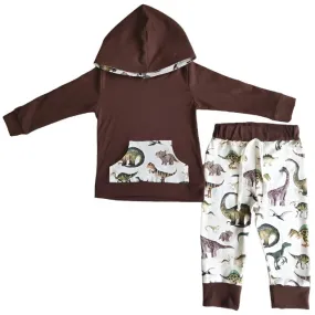 Boys Hoodie Loungewear Outfit - Dinosaurs to 14/16