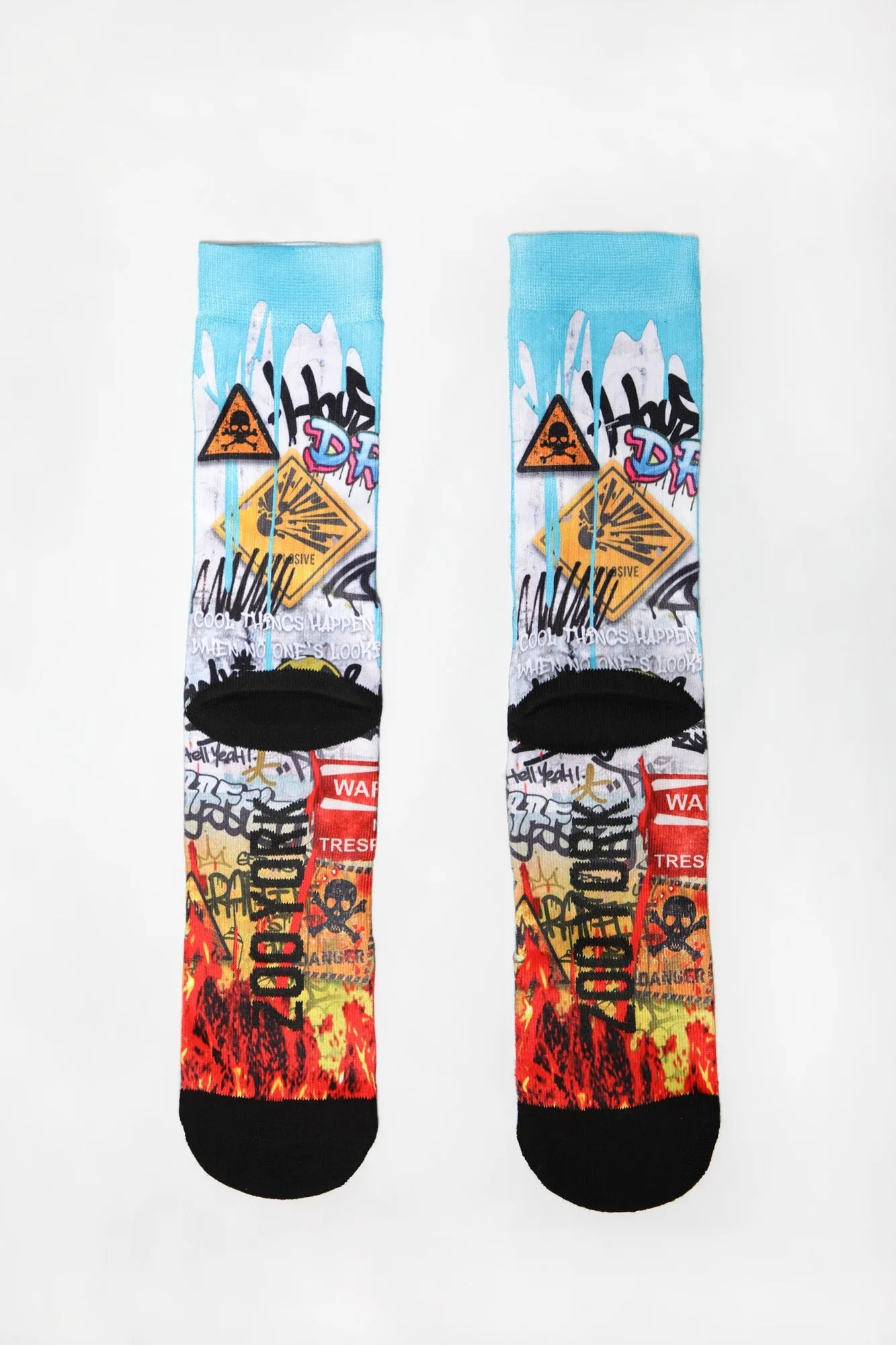 Chaussettes Signes Graffitis Zoo York Homme