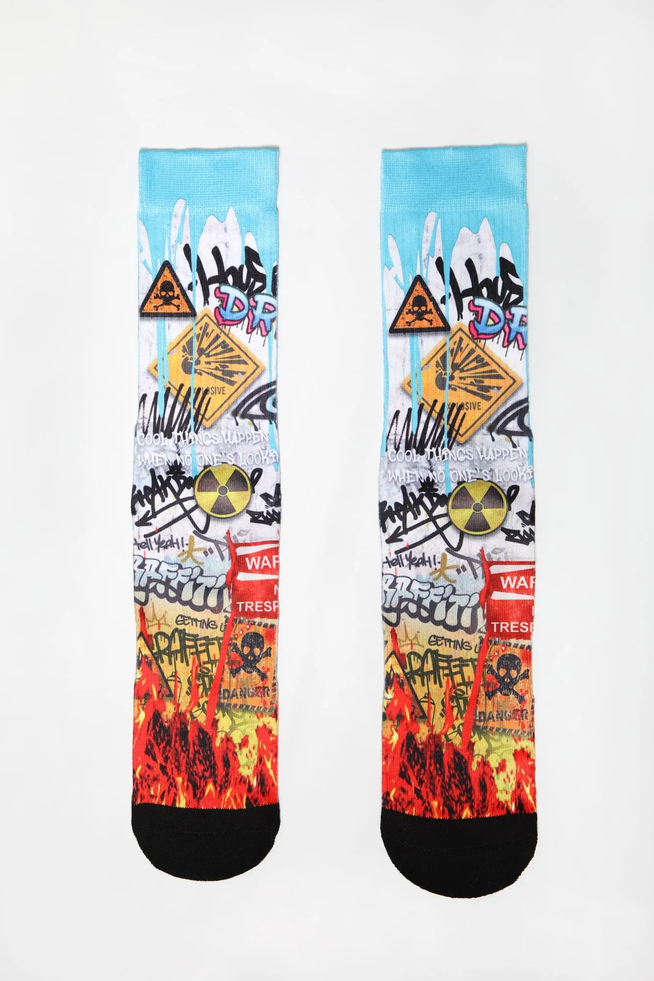 Chaussettes Signes Graffitis Zoo York Homme