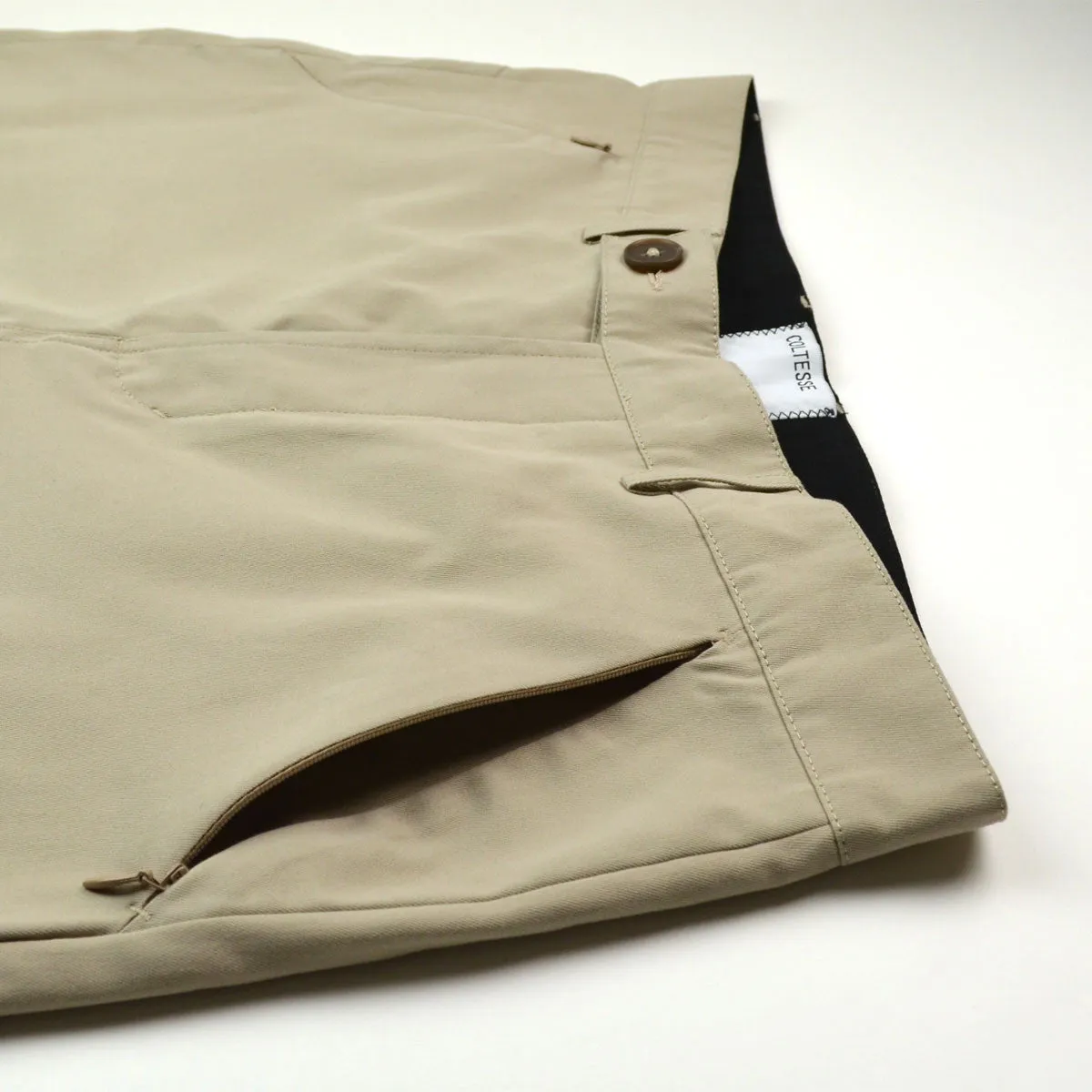 Coltesse - Yomi Shorts with Hidden Zip Pockets - Beige