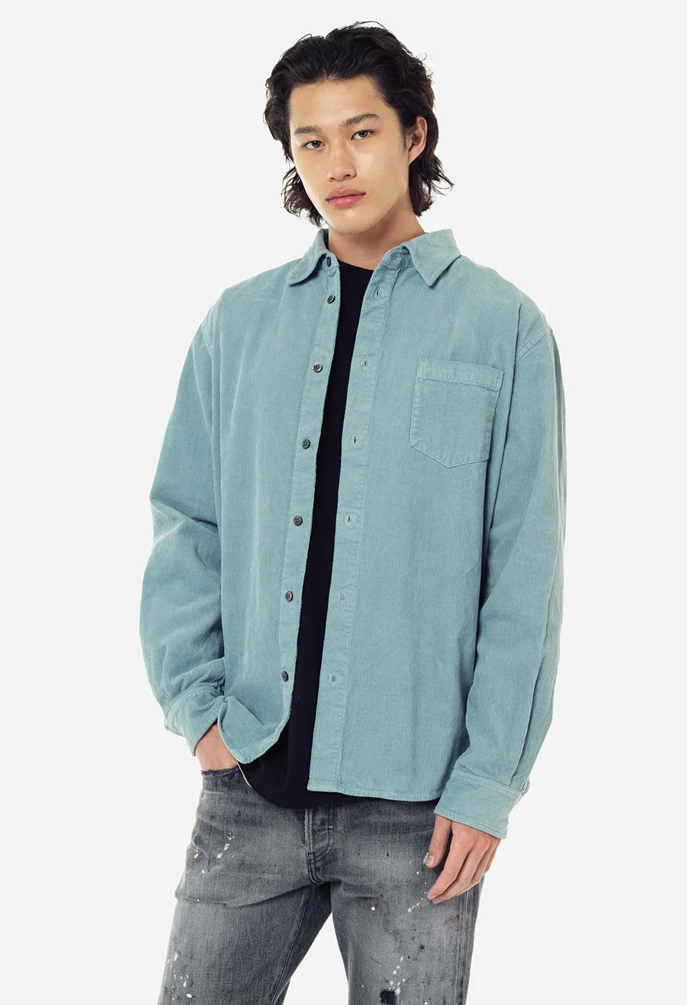 Corduroy Shirt / Baby Blue