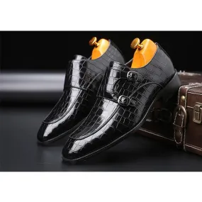 Crocodile  Flat  Business Designer Shoes Men