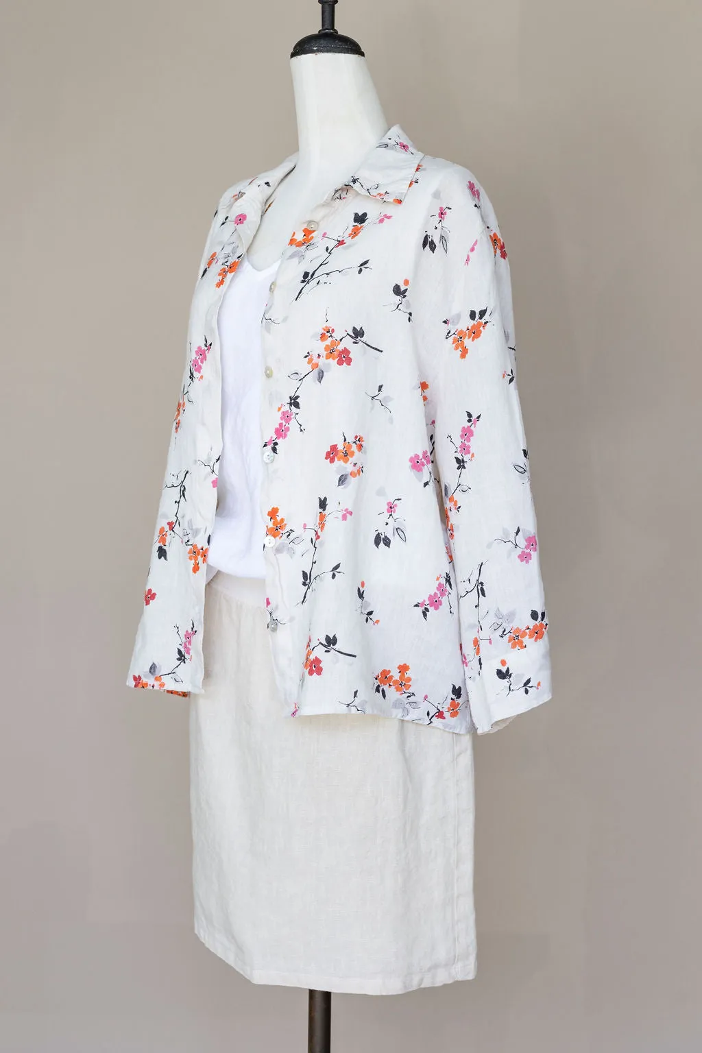 Cut Loose - Crop Shirt - Cherry Blossom Jicama