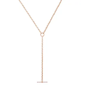 Diamond Toggle Lariat Chain & Enhancer Clasp