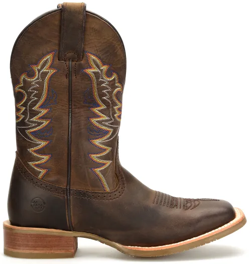 'Double H' Men's 11" Orin Western Square Toe Roper - Valencia Crazy Horse