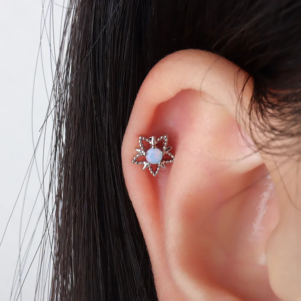 Dreamy Opal Star Stud