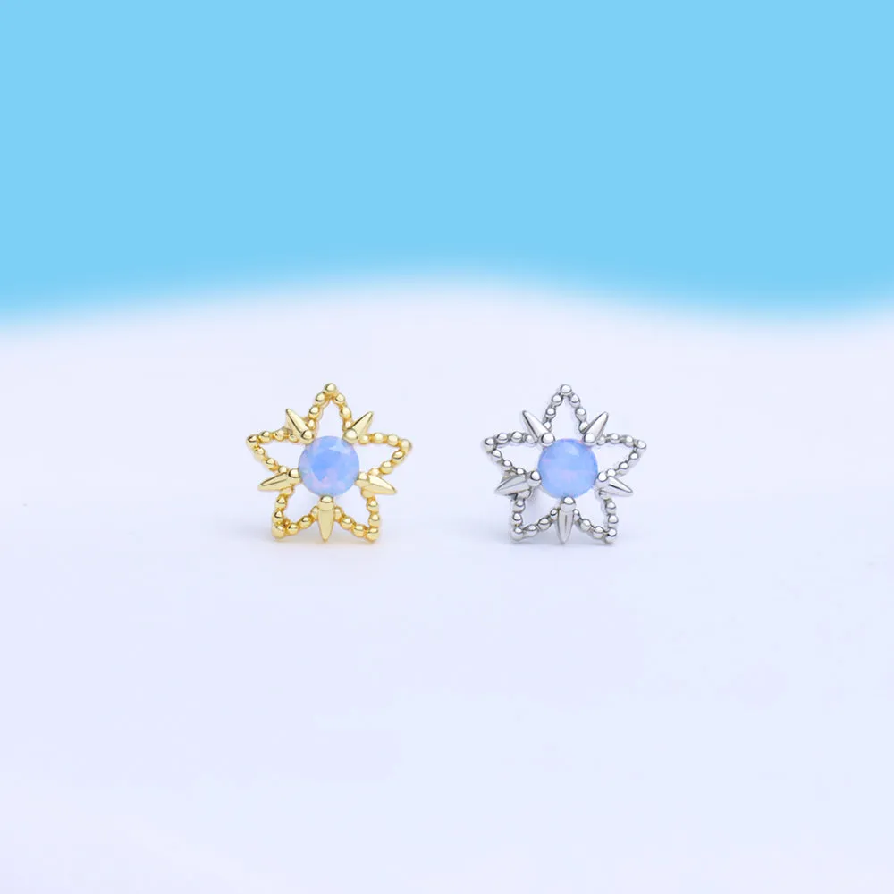 Dreamy Opal Star Stud