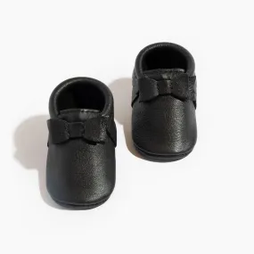 Ebony Bow Baby Shoe