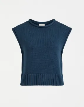 Elk - Lunel Knit Vest Deep Sea Blue