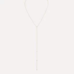 Enamel Hearts Lariat Necklace