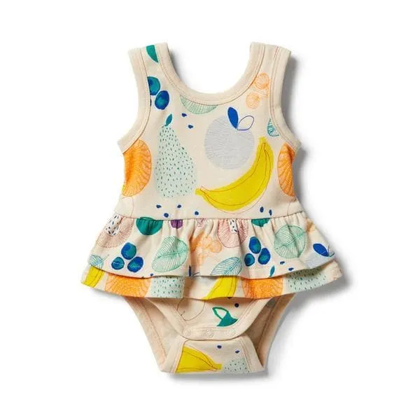 Fruit Loop Organic Ruffle Bodysuit