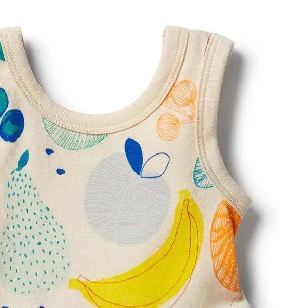 Fruit Loop Organic Ruffle Bodysuit