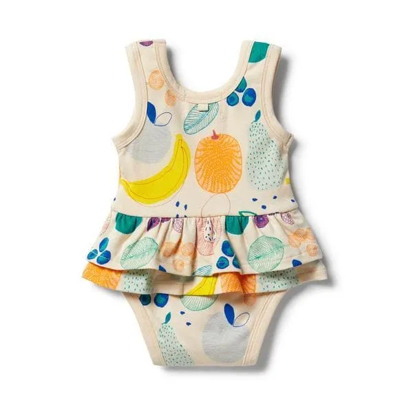 Fruit Loop Organic Ruffle Bodysuit