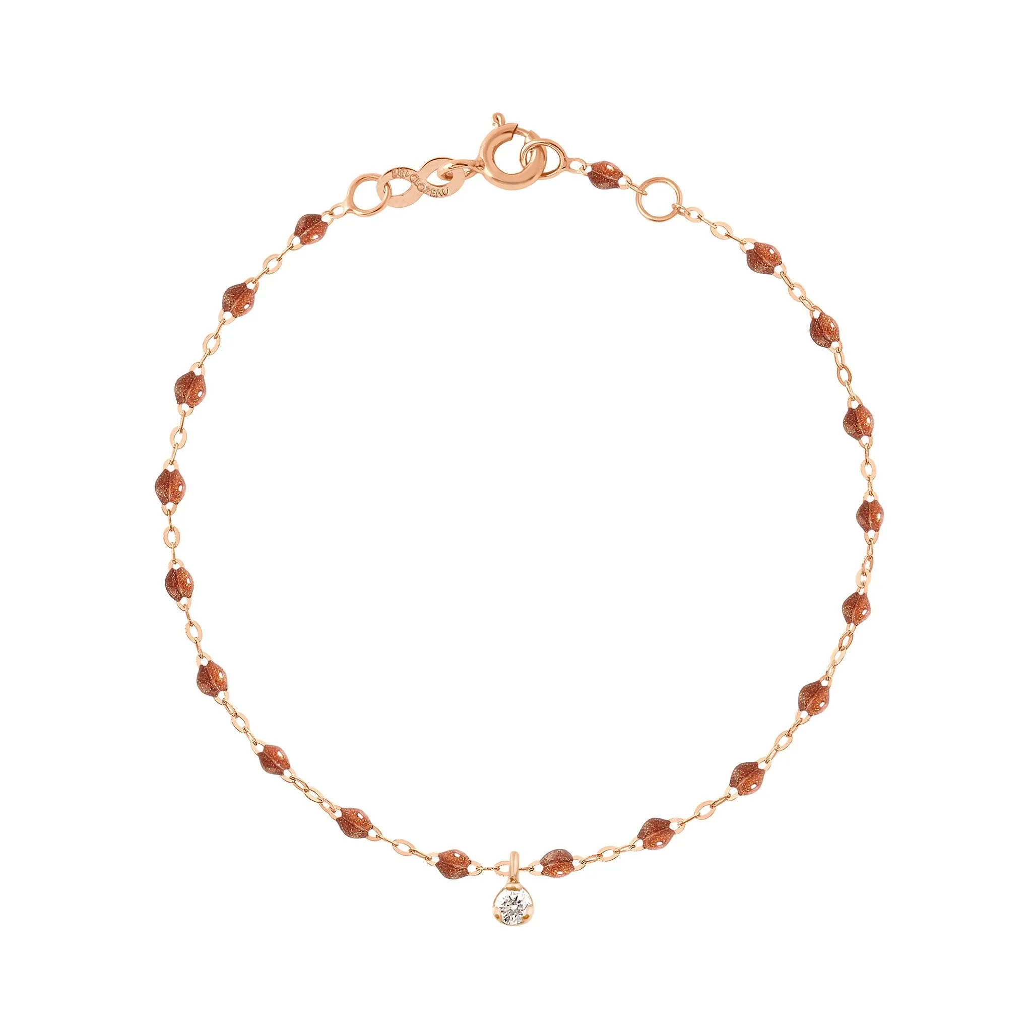 Gigi Supreme 1 Diamond Bracelet, Fauve, Rose Gold, 6.7"