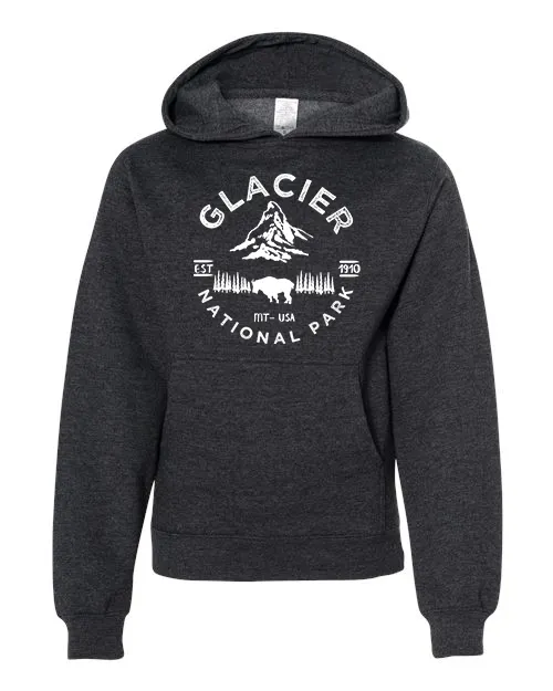 Glacier National Park Youth Hoodie Sweatshirt