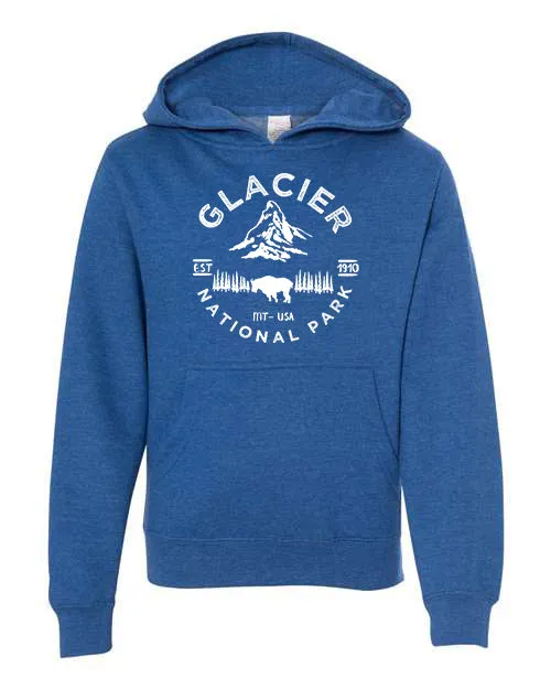 Glacier National Park Youth Hoodie Sweatshirt