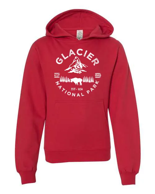 Glacier National Park Youth Hoodie Sweatshirt