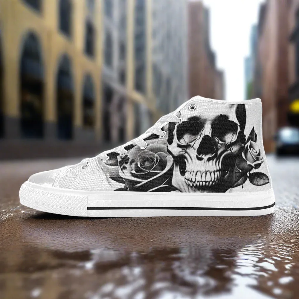 Grey Skull & Roses Men